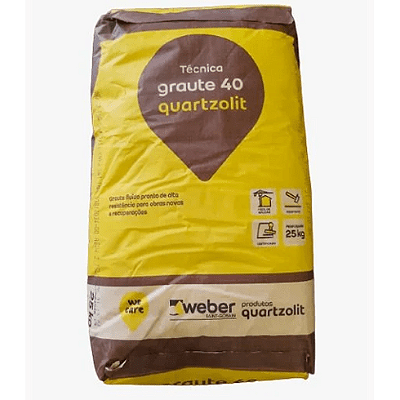 Grout 40 (Saco 25kg) - WEBER QUARTZOLIT