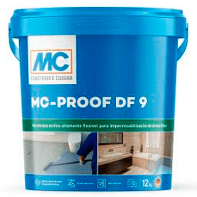 MC-BAUCHEMIE PROOF DF-9 CINZA BALDE 12 KG