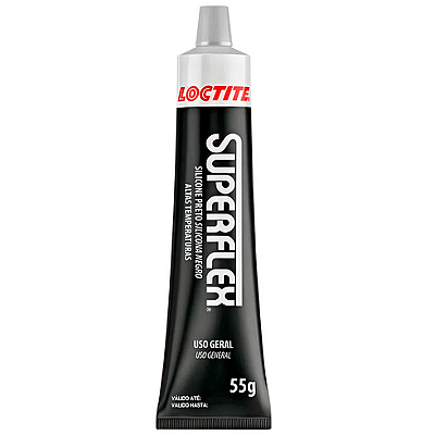 Silicone Acético SI 596  Preto Alta Temperatura 55g - HENKEL LOCTITE