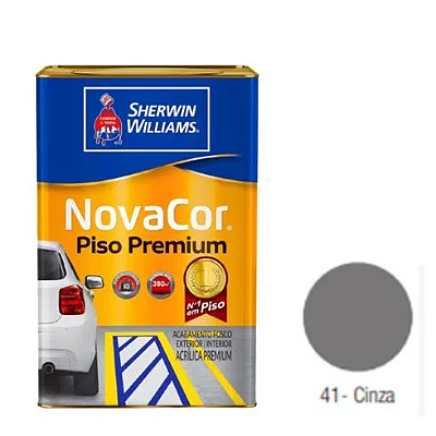 Tinta para piso Novacor Cinza(Lata 18L) - SHERWIN WILLIAMS