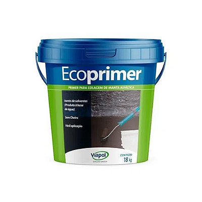 Ecoprimer Base Água Primer Manta Balde 18L - VIAPOL