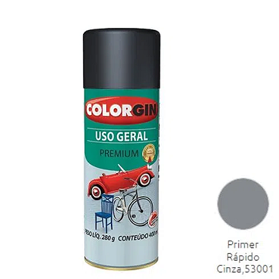 Tinta Spray Colorgin Uso Geral Premium Primer Rápido Cinza - Sherwin Williams