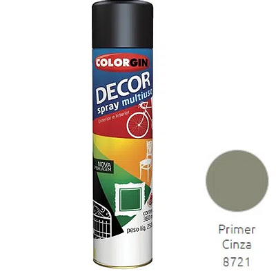 Tinta Spray Colorgin Decor Primer Cinza - Sherwin Williams