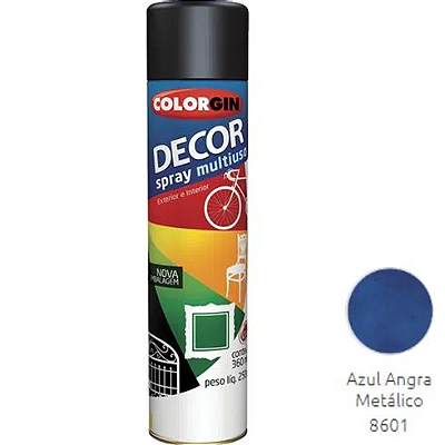 Tinta Spray Colorgin Decor Azul Angra Metálico - Sherwin Williams