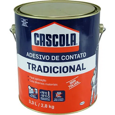 Adesivo de Contato Tradicional S/Toluol 2,8kg - HENKEL CASCOLA
