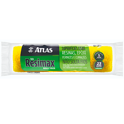 Rolo De Pinura Resimax Lã Sintetica 23CM - ATLAS