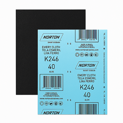 Lixa Ferro K246 0120 (pacote c/ 25 folhas) - NORTON