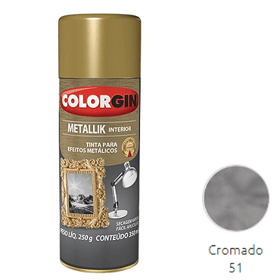 Tinta Spray Colorgin Metallik Cromado - SHERWIN WILLIAMS