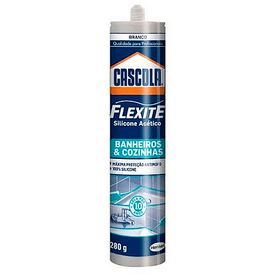 Silicone Acético Flexite Banheiro e Cozinha Branco 280g  - HENKEL CASCOLA