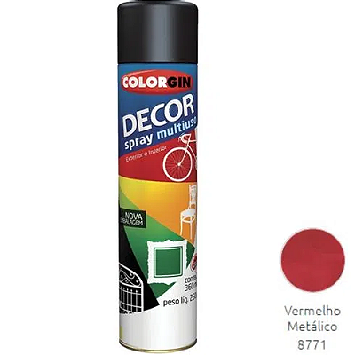 Tinta Spray Colorgin Decor Vermelho Metálico - SHERWIN WILLIAMS