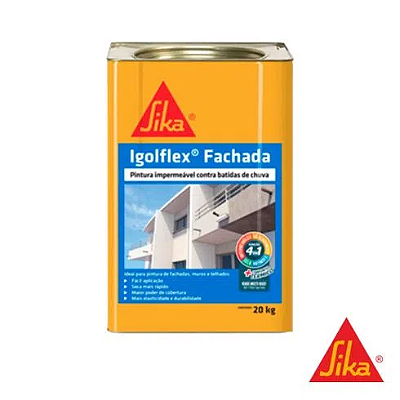 Igolflex Fachada Branco Pintura Impermeabilizante Lata 20kg -SIKA