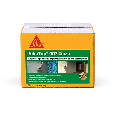 SikaTop 107 Impermeabilizante Cinza (Caixa 18kg) - SIKA