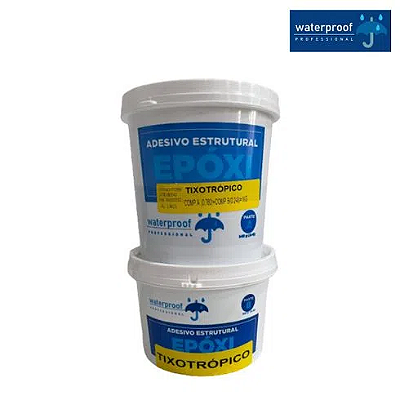 Adesivo Epóxi Tix (Tixotrópico) Adesivo Estrutural MF (1 Kg) - WATERPROOF