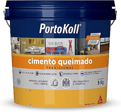 Cimento Queimado Damasco (Balde 5 kg) - PAREX PORTOKOLL