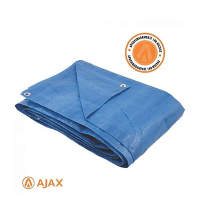 Lona Polietileno 6 X 6M Azul 70G/M2 100 Micras - Ajax