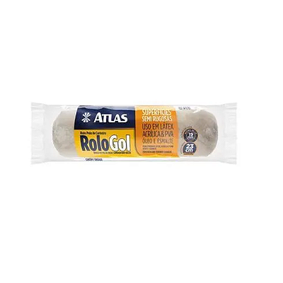 Rolo De Pintura Gol Pele De Carneiro 23CM - ATLAS