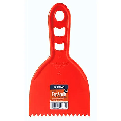 Espatula Plastica Dentada 10CM - ATLAS