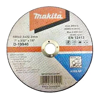 Disco de Corte p/ Ferro 7" X 3/32" X 7/8" - MAKITA