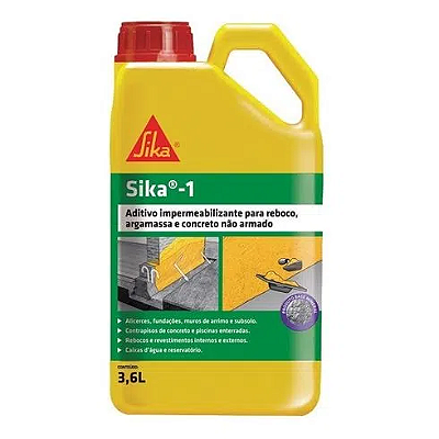 Impermeabilizante Sika 1 (Galão 3,6L) - SIKA