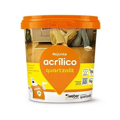 Rejunte Acrílico Preto Grafite (pote 1kg) - WEBER QUARTZOLIT