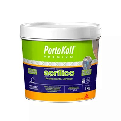 Rejunte Acrilico Cinza Artico Balde 1kg - Parex Portokoll