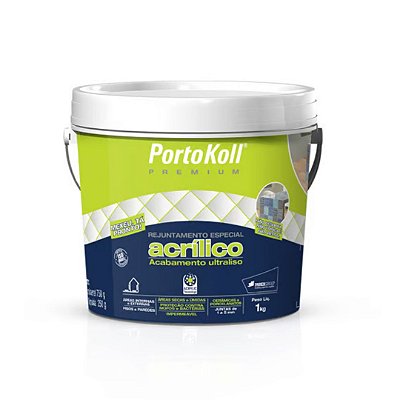 Rejunte Acrilico Marfim Balde 1kg - Parex Portokoll