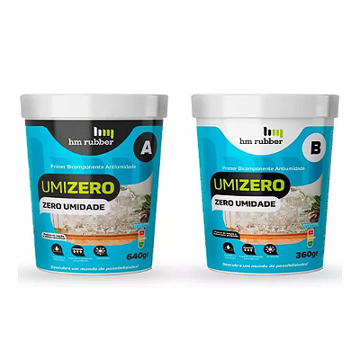 Umizero Primer Antiumidade (Comp. A+B) Kit 1KG - HM RUBBER