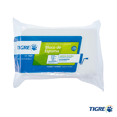 Bloco Espuma Branca 21x13x6cm - TIGRE