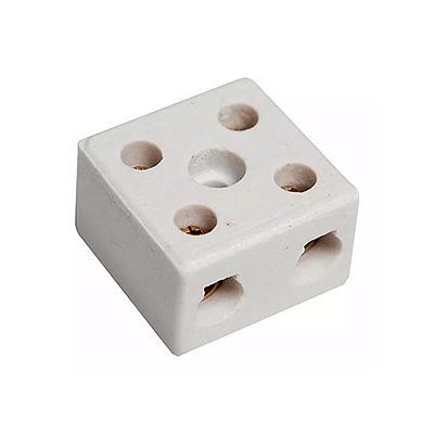 CONECTOR PORCELANA 2 POLOS  6MM - 20446-6