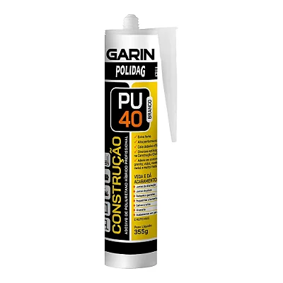 Polidag Construção PU40 Branco Cartucho 355g - Garin