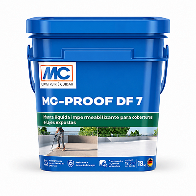 MC-Proof DF7 Manta Líquida Impermeabilizante Branca 18L - Mc Bauchemie