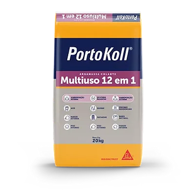 Parex Portokoll Argamassa Multiuso 12 em 1 AC-3 Cinza (20Kg) - Portokoll