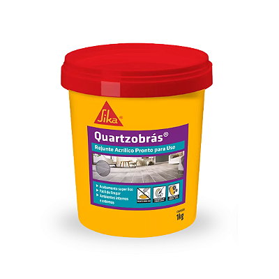 Rejunte Acrílico Quartzobrás Cinza Portland 1kg Sika Parex