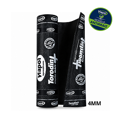 Manta Asfáltica Antirraiz EL 4PP Torodin 4 mm Viapol