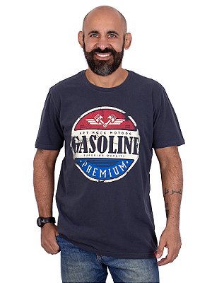 Camiseta Estonada Gasoline Azul