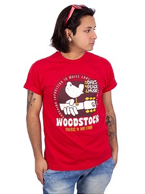 Camiseta Woodstock Vermelha