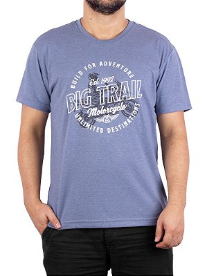Camiseta Moto Big Trail Azul Jeans