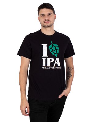Camiseta Cerveja Amo Ipa Preta