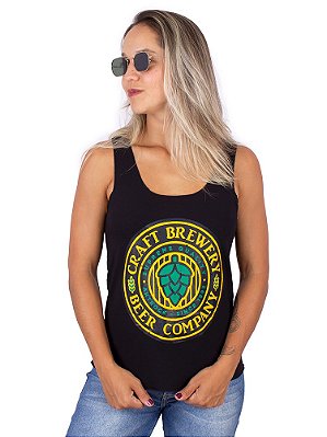 Regata Feminina Cerveja Brewery Preta