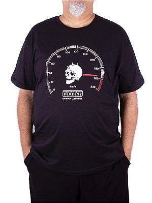 Camiseta Moto Velocímetro Preta