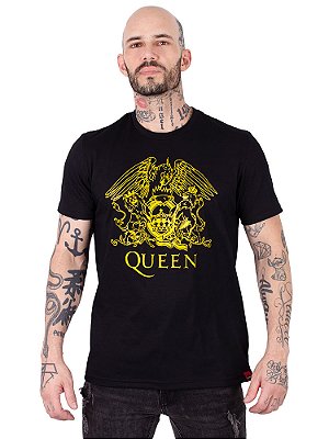 Camiseta Queen Gold Preta