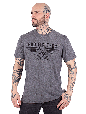 Camiseta Foo Fighters Logo Grafite