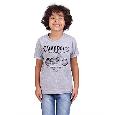 Camiseta Infantil Moto Choppers Soul Mescla