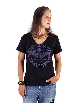 Blusa Corrente Moto Superior - Preta