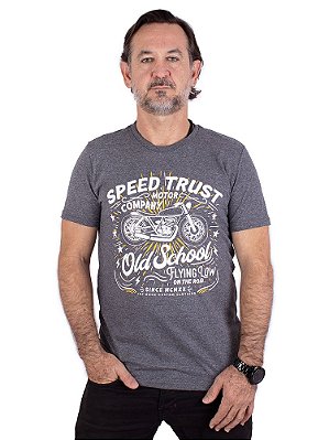 Camiseta Moto Speed Trust Grafite