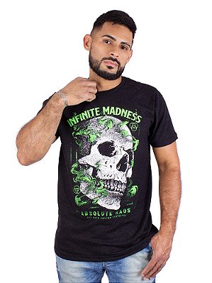 Camiseta Caveira Madness Preto Jaguar