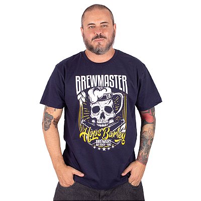Camiseta Cerveja Brewmaster Marinho