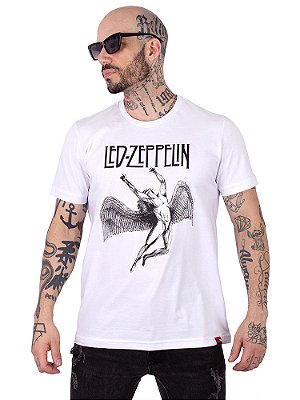 Camiseta Led Zeppelin Branca