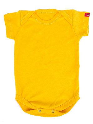 Body Bebê Básico Amarelo