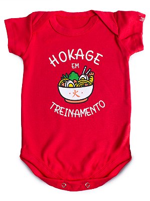 Body Bebê Pequeno Hokage - Vermelho